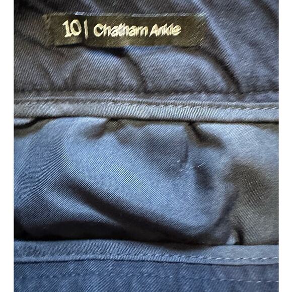 Talbots Navy Blue Chatham Ankle Side Zip Pants, Size 10 - Picture 5 of 8